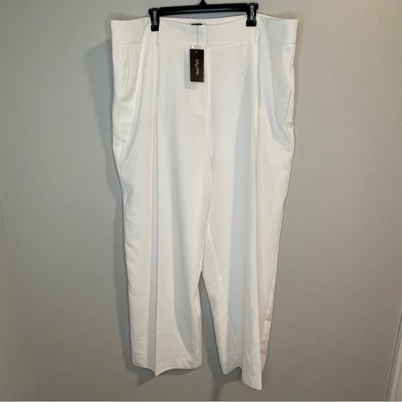 CITY CHIC Trendy Plus Size Magnetic Pants White Size XL/22 - Picture 2 of 7
